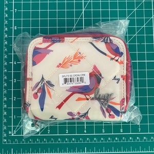 Lug Splits SE Wallet in Cardinals Cream - NWT with a Cardinal!!